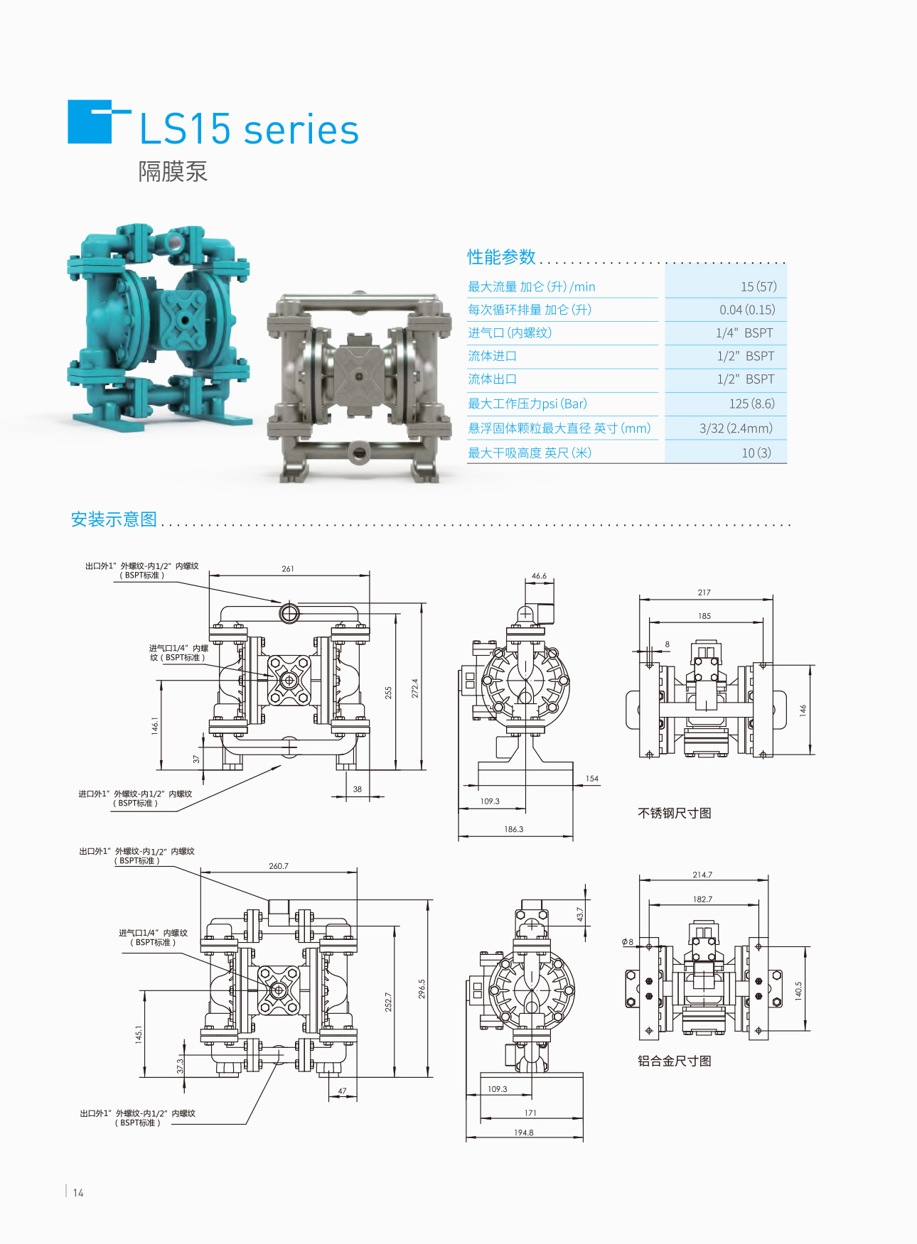PS系列——气动隔膜泵,电动隔膜泵,高压泵,粉泵级,食品级泵